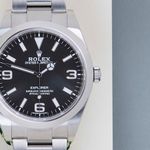 Rolex Explorer 214270 (2020) - Zwart wijzerplaat 39mm Staal (5/8)