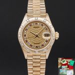 Rolex Lady-Datejust 69288 (1988) - Champagne dial 26 mm Yellow Gold case (1/8)