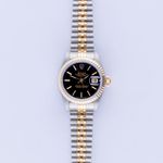 Rolex Lady-Datejust 69173 (1996) - Zwart wijzerplaat 26mm Goud/Staal (3/8)