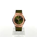 Hublot Classic Fusion 511.OX.8980.LR (2023) - Green dial 45 mm Rose Gold case (2/2)