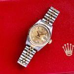 Rolex Lady-Datejust 69173G (1995) - Gold dial 26 mm Gold/Steel case (5/8)