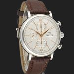 IWC Portofino Chronograph IW391031 (2020) - Silver dial 42 mm Steel case (4/8)