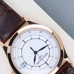Patek Philippe Calatrava 5296R-001 (2009) - Zilver wijzerplaat 38mm Roségoud (4/8)