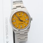Rolex Oyster Perpetual 41 124300 (2021) - Yellow dial 41 mm Steel case (7/8)