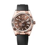 Rolex Sky-Dweller 336235 (2025) - Bruin wijzerplaat 42mm Roségoud (1/1)