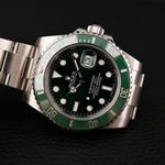 Rolex Submariner Date 116610LV (2014) - Green dial 40 mm Steel case (2/8)