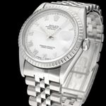 Rolex Datejust 36 16220 (2005) - Zilver wijzerplaat 36mm Staal (7/8)