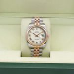 Rolex Datejust 36 116201 (Unknown (random serial)) - White dial 36 mm Gold/Steel case (2/8)