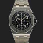 Audemars Piguet Royal Oak Offshore Chronograph 25721ST.OO.1000ST.08 (2008) - Zwart wijzerplaat 42mm Staal (3/8)