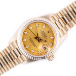 Rolex Lady-Datejust 69178 (1987) - Champagne dial 26 mm Yellow Gold case (1/8)