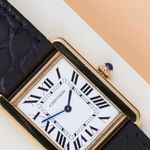 Cartier Tank Solo W1018755 (2009) - Wit wijzerplaat 31mm Geelgoud (3/8)