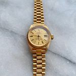 Rolex Lady-Datejust 6927 (1976) - Champagne dial 26 mm Yellow Gold case (3/8)