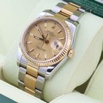 Rolex Datejust 36 116233 (Unknown (random serial)) - Champagne dial 36 mm Gold/Steel case (4/8)
