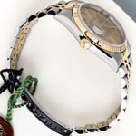 Rolex Datejust 36 16233 (1995) - Champagne wijzerplaat 36mm Goud/Staal (7/8)