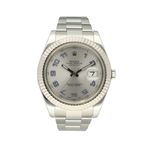 Rolex Datejust 36 116334 (2009) - Zilver wijzerplaat 36mm Staal (2/8)