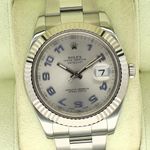 Rolex Datejust 36 116334 (2009) - Zilver wijzerplaat 36mm Staal (1/8)