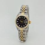 Rolex Lady-Datejust 69173 (1987) - Black dial 26 mm Gold/Steel case (1/8)