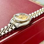 Rolex Lady-Datejust 69173G (1986) - Gold dial 26 mm Gold/Steel case (7/8)