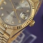 Rolex Datejust 31 68278 (1993) - Silver dial 31 mm Yellow Gold case (3/4)