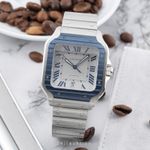Cartier Santos WSSA0047 (Unknown (random serial)) - Grey dial 40 mm Steel case (3/8)
