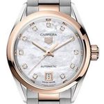 TAG Heuer Carrera Lady WBN2450.BD0569 (2025) - White dial 29 mm Gold/Steel case (1/1)