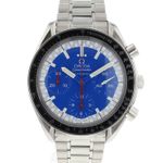 Omega Speedmaster Reduced 3510.81.00 (Unknown (random serial)) - Blue dial 39 mm Steel case (1/3)