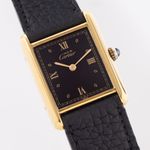 Cartier Tank Vermeil 59005 (1990) - Zwart wijzerplaat Onbekend Zilver (1/7)