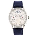 IWC Portuguese Perpetual Calendar IW502308 (2016) - Zilver wijzerplaat 44mm Staal (1/2)