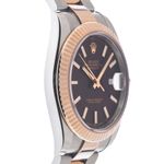 Rolex Datejust 41 126331 (2016) - Brown dial 41 mm Gold/Steel case (5/8)