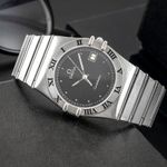 Omega Constellation 396.1070 (1986) - Zwart wijzerplaat 32mm Staal (2/8)