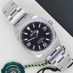 Rolex Explorer 214270 (2019) - Black dial 39 mm Steel case (1/8)