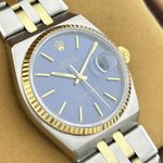 Rolex Datejust Oysterquartz 17013 (1978) - Blue dial 36 mm Gold/Steel case (8/8)