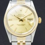 Rolex Datejust 36 16013 (1986) - Gold dial 36 mm Gold/Steel case (1/7)