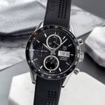 TAG Heuer Carrera Calibre 16 CV201AG (2015) - Black dial 41 mm Steel case (3/8)