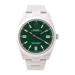 Rolex Oyster Perpetual 41 124300 (2023) - Green dial 41 mm Steel case (1/4)