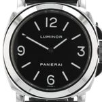 Panerai Luminor Base PAM00112 (Onbekend (willekeurig serienummer)) - Zwart wijzerplaat 44mm Staal (2/4)