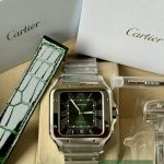 Cartier Santos WSSA0062 (2026) - Green dial 40 mm Steel case (7/7)