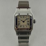 Cartier Santos Galbée W20017D6 (1993) - Silver dial 24 mm Steel case (1/8)