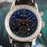 Breitling Montbrillant H41330 (2000) - Zwart wijzerplaat 38mm Roségoud (3/8)