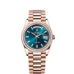 Rolex Day-Date 36 128395TBR (2025) - Blue dial 36 mm Rose Gold case (1/1)
