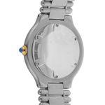 Cartier 21 Must de Cartier 9010 (1992) - Wit wijzerplaat 30mm Goud/Staal (6/8)