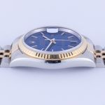 Rolex Datejust 36 16233 (1999) - Blue dial 36 mm Gold/Steel case (5/8)