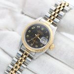 Rolex Lady-Datejust 69173 (Unknown (random serial)) - Black dial 26 mm Gold/Steel case (5/8)