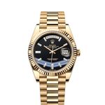 Rolex Day-Date 40 228238 (2024) - Black dial 40 mm Yellow Gold case (1/8)