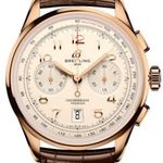 Breitling Premier RB0145371G1P1 (2026) - Yellow dial 42 mm Red Gold case (1/1)