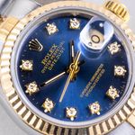 Rolex Lady-Datejust 69173 (1993) - Blue dial 26 mm Gold/Steel case (2/8)
