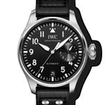 IWC Big Pilot IW501001 (2024) - Zwart wijzerplaat 46mm Staal (1/1)