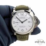 Panerai Luminor Marina PAM01314 (2022) - Wit wijzerplaat 44mm Staal (7/8)