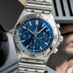Breitling Chronomat 42 AB01344A1C1A1 (2020) - Blauw wijzerplaat 42mm Staal (3/8)