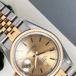 Rolex Datejust 36 16233 (1995) - Champagne wijzerplaat 36mm Goud/Staal (4/8)